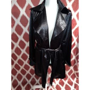 Black trench coat size 8